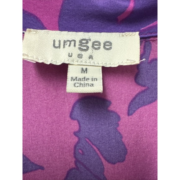 Umgee Layered Sleeveless Ruffled V Neck Floral Vacation Women's Dress Size Med - Picture 3 of 7